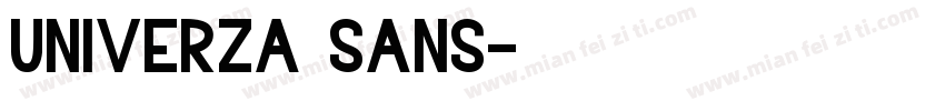 univerza sans字体转换